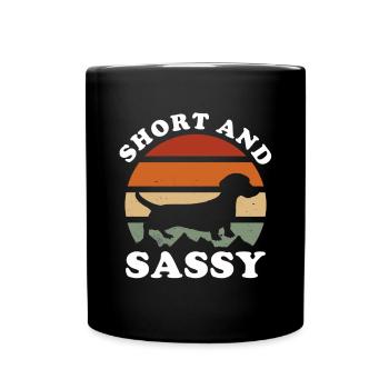 Teckel Cadeau Dixie Viennese Doxie Teckel - Mug uni - noir - Devant