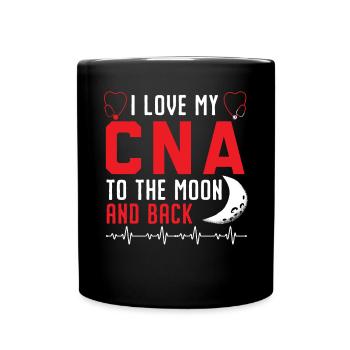 Zertifizierte Pflegehelferin CNA - Tasse einfarbig - Schwarz - Vorne