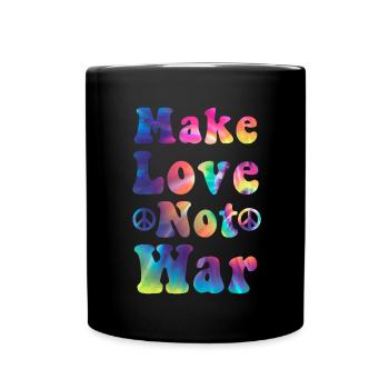 Hippie - Tasse einfarbig - Schwarz - Vorne