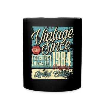 1984 Birthday vintage Retro Legend - Full Colour Mug - black - Front