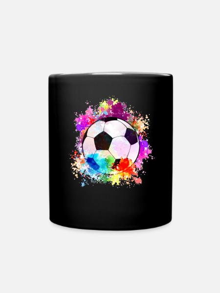 Tshirt Football Hommes Femmes Football Football - Mug uni - noir