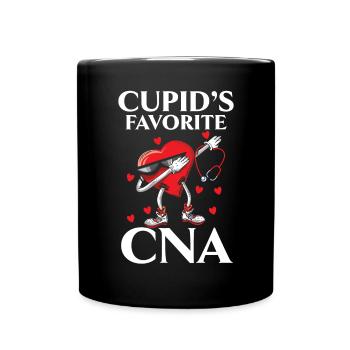 Amors Lieblings-CNA-zertifizierter Pflegehelfer - Tasse einfarbig - Schwarz - Vorne