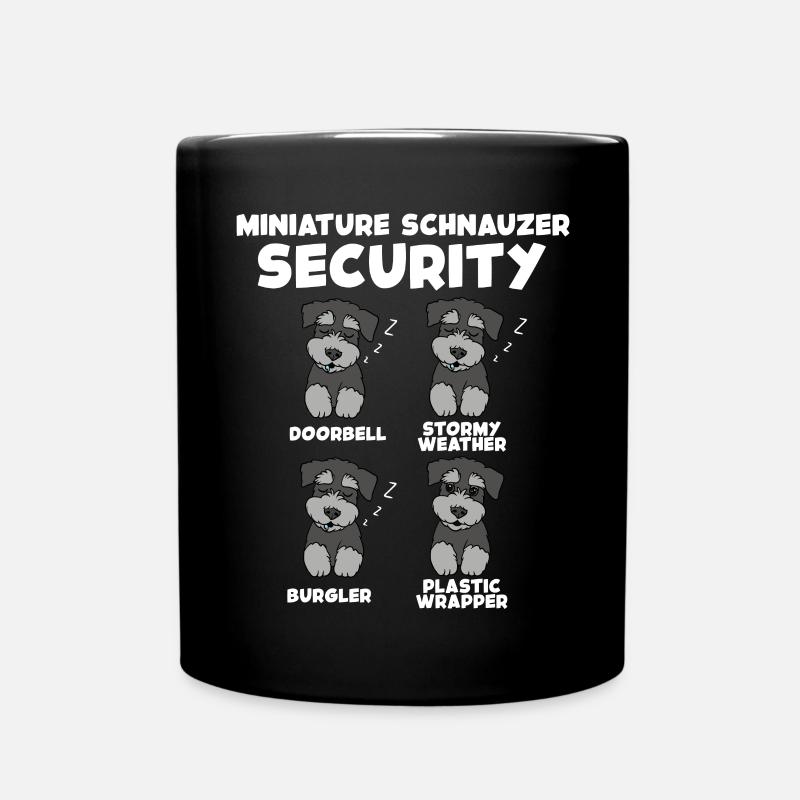 Zwergschnauzer - Tasse einfarbig - Schwarz