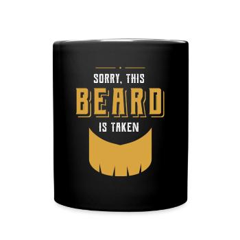 Sorry This Beard is Taken - Valentine's Day Funny - Full Colour Mug - black - Front