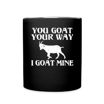 Goat Gift Goat Lover Gift - Full Colour Mug - black - Front