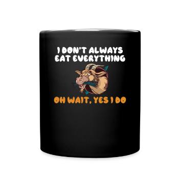 Ziegengeschenk Ziegenliebhaber Geschenk - Tasse einfarbig - Schwarz - Vorne