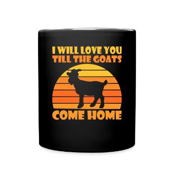 Goat Gift Goat Lover Gift - Full Colour Mug - black - Front