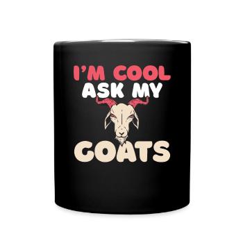 Goat Gift Goat Lover Gift - Full Colour Mug - black - Front