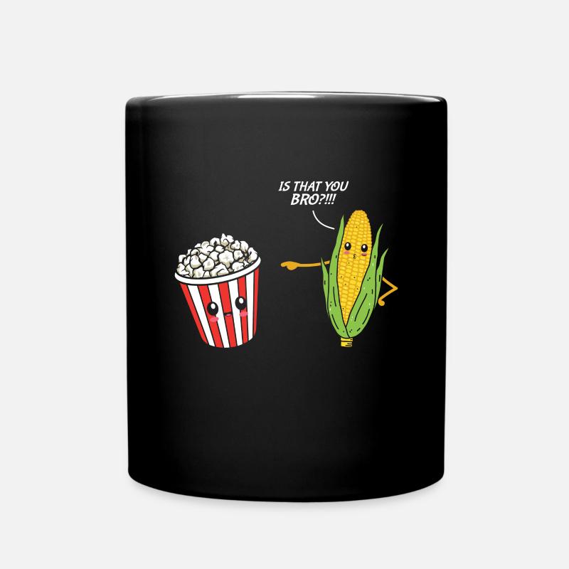 Popcorn - Tasse einfarbig - Schwarz