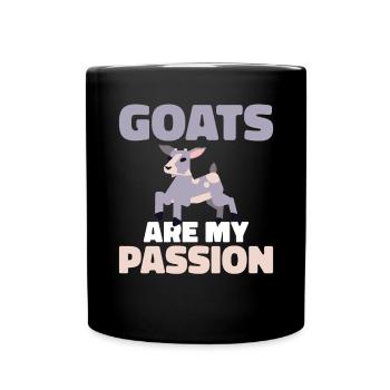 Goat Gift Goat Lover Gift - Full Colour Mug - black - Front