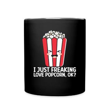 Pop-corn - Mug uni - noir - Devant