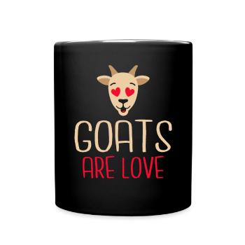 Ziegengeschenk Ziegenliebhaber Geschenk - Tasse einfarbig - Schwarz - Vorne