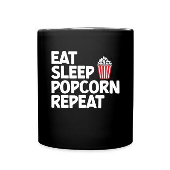 Pop-corn - Mug uni - noir - Devant