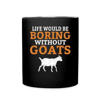 Goat Gift Goat Lover Gift - Full Colour Mug - black - Front