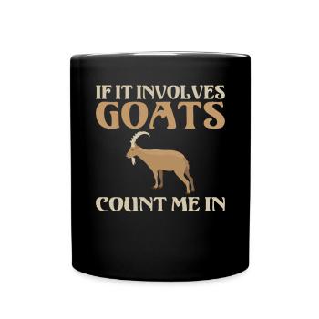 Goat Gift Goat Lover Gift - Full Colour Mug - black - Front