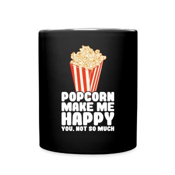 Pop-corn - Mug uni - noir - Devant