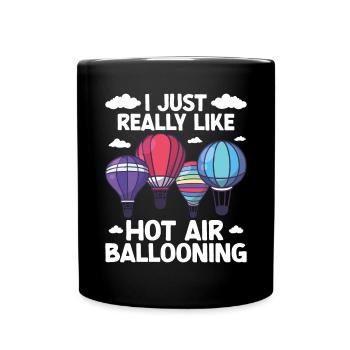Hot Air Ballooning - Full Colour Mug - black - Front
