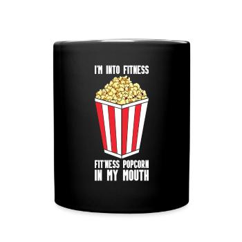 Pop-corn - Mug uni - noir - Devant
