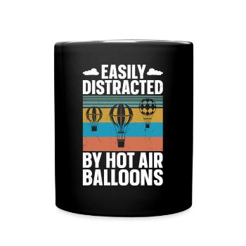 Hot Air Ballooning - Full Colour Mug - black - Front