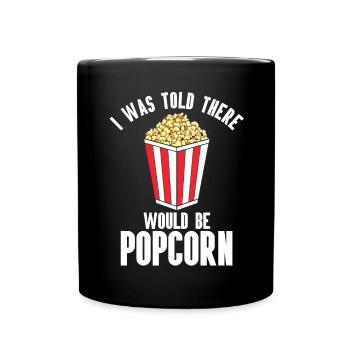 Pop-corn - Mug uni - noir - Devant
