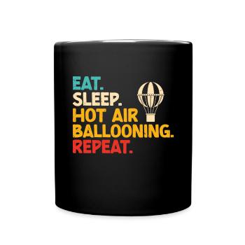 Hot Air Ballooning - Full Colour Mug - black - Front