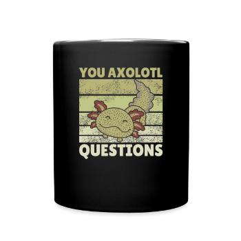 Axolotl lover cute animals children axolotl - Full Colour Mug - black - Front