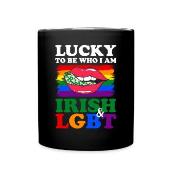 T-shirt LGBT de la Saint-Patrick - Mug uni - noir - Devant