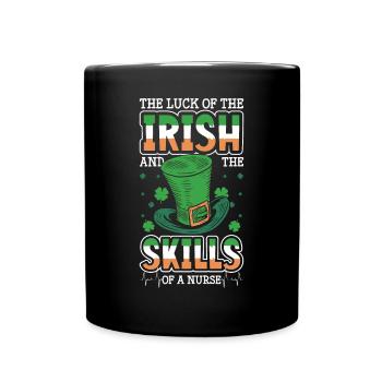 Infirmière de la Saint-Patrick - Mug uni - noir - Devant
