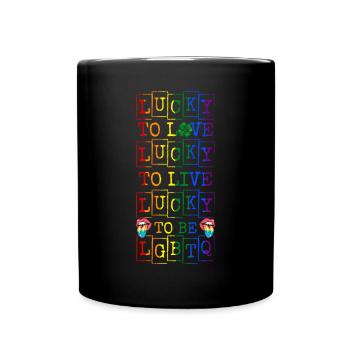 T-shirt LGBT de la Saint-Patrick - Mug uni - noir - Devant