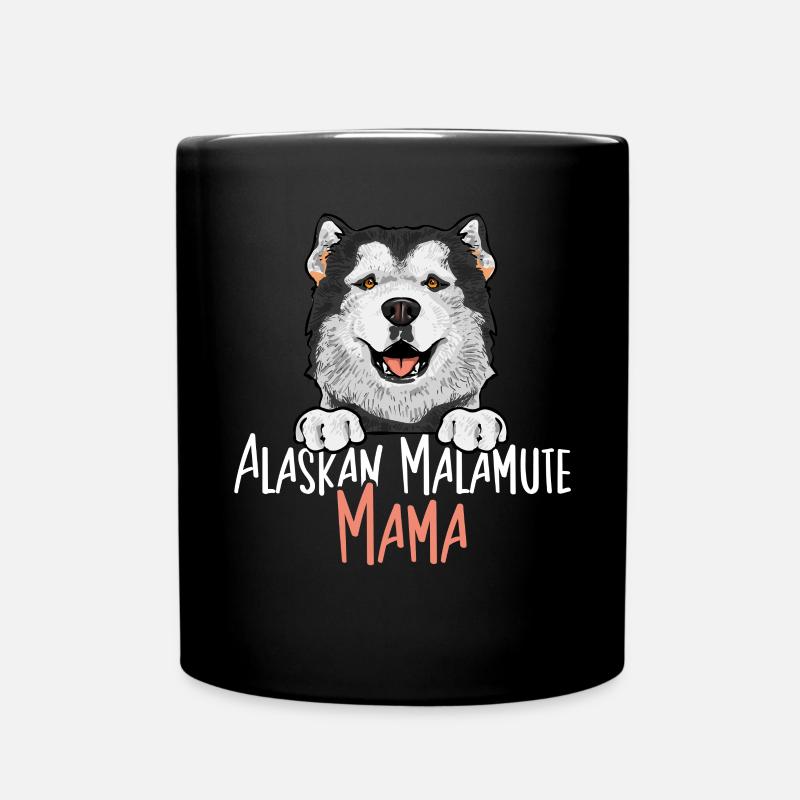 Alaskan Malamute Hund - Tasse einfarbig - Schwarz