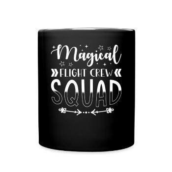 Board Staff Group Flight Crew Squad - Full Colour Mug - black - Front