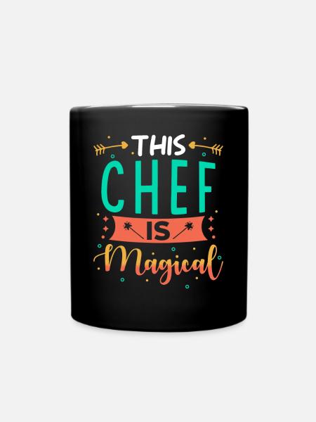 Chefin Geschenk - Tasse einfarbig - Schwarz