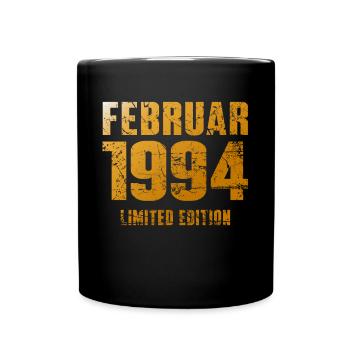 Legendär Seit Februar 1994 Geburtstag Geschenk - Tasse einfarbig - Schwarz - Vorne
