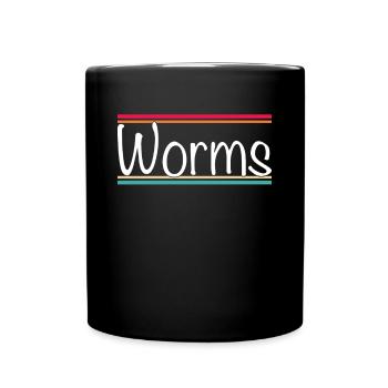 Vers - Mug uni - noir - Devant