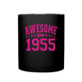 Génial depuis 1955 Anniversaire 1955 Millésime 1955 - Mug uni - noir - Devant