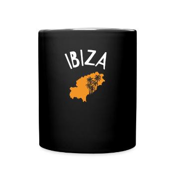 Ibiza - Mug uni - noir - Devant