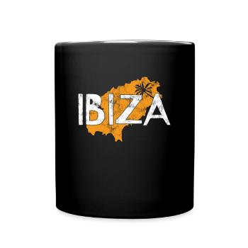Ibiza - Mug uni - noir - Devant