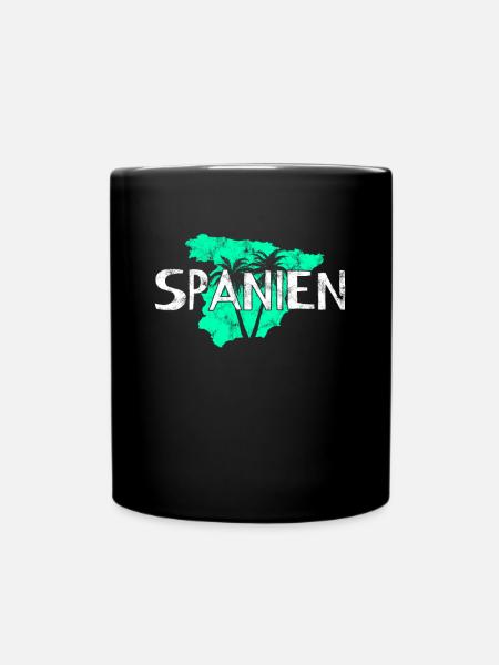 Spanien - Tasse einfarbig - Schwarz