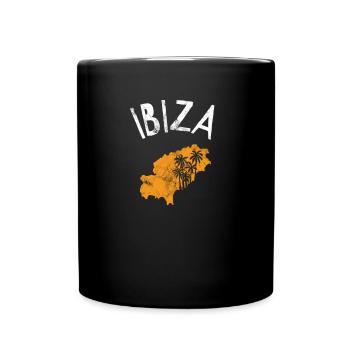 Ibiza - Mug uni - noir - Devant