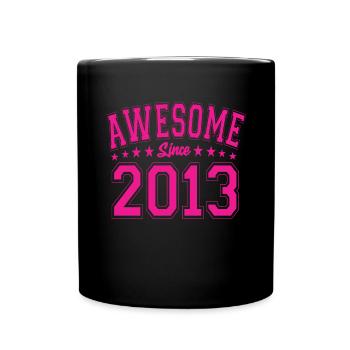 Awesome Since 2013 Birthday 2013 Vintage 2013 - Full Colour Mug - black - Front
