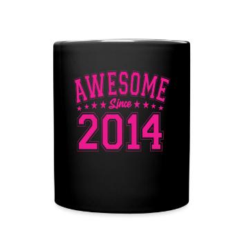 Génial depuis 2014 anniversaire 2014 millésime 2014 - Mug uni - noir - Devant
