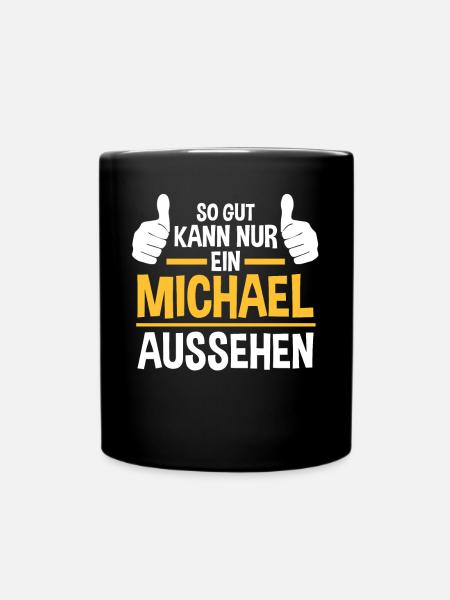 Michael - Tasse einfarbig - Schwarz