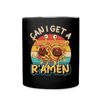 Spaghetti volant Monster FSM Retro - Mug uni - noir - Devant
