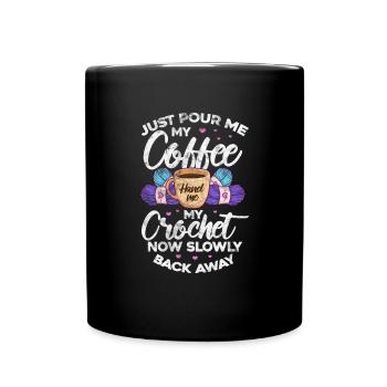 Coudre du café - Mug uni - noir - Devant