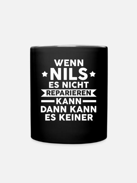 Nils - Tasse einfarbig - Schwarz