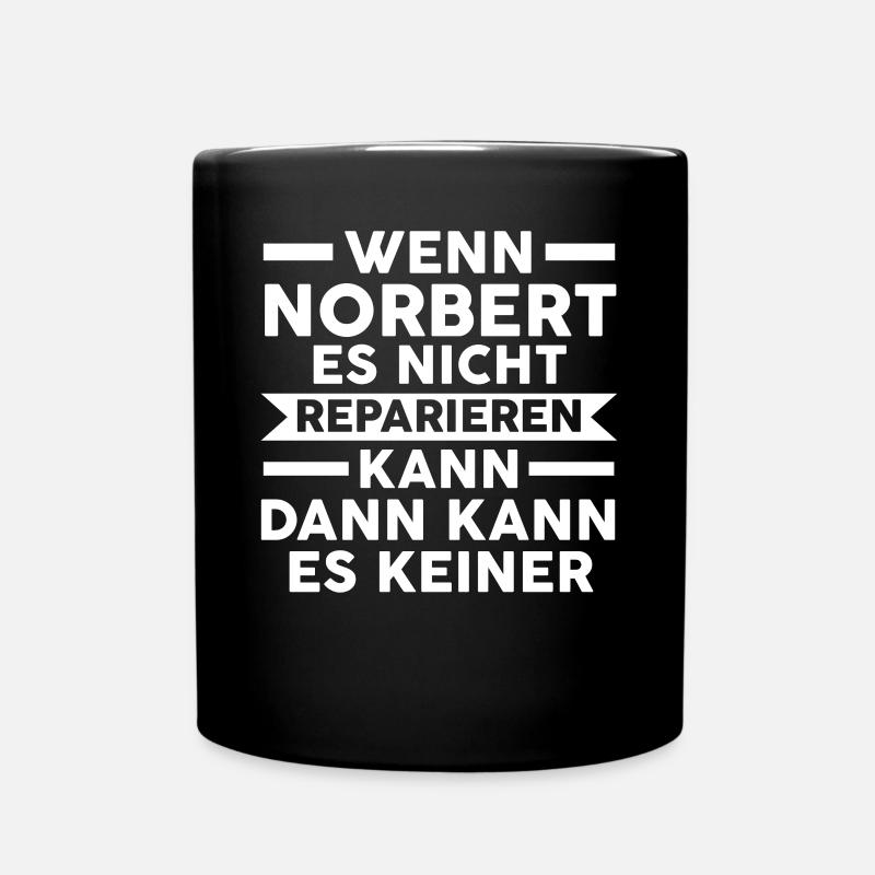 Norbert - Tasse einfarbig - Schwarz