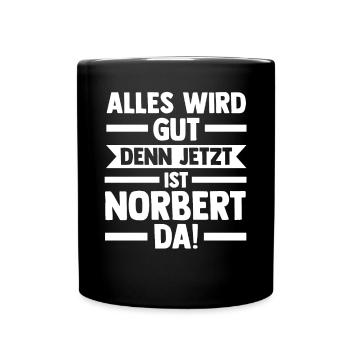 Norbert - Tasse einfarbig - Schwarz - Vorne