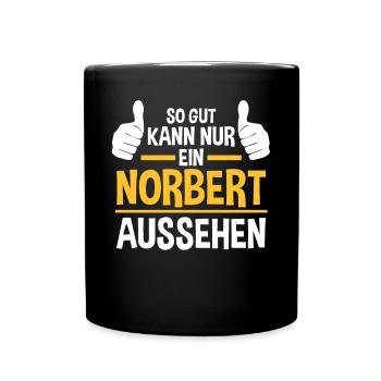 Norbert - Tasse einfarbig - Schwarz - Vorne