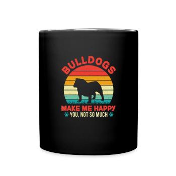 Bouledogue anglais Cadeau de chien bouledogue anglais - Mug uni - noir - Devant