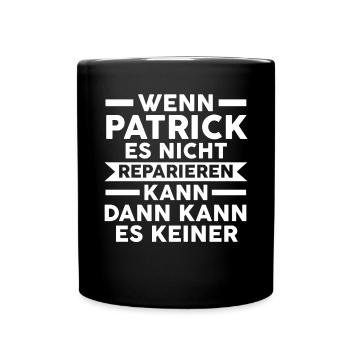 Patrick - Tasse einfarbig - Schwarz - Vorne